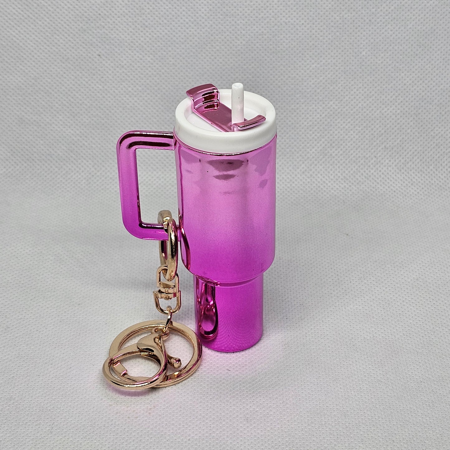 Tumbler Keychain Lip Balm Holder
