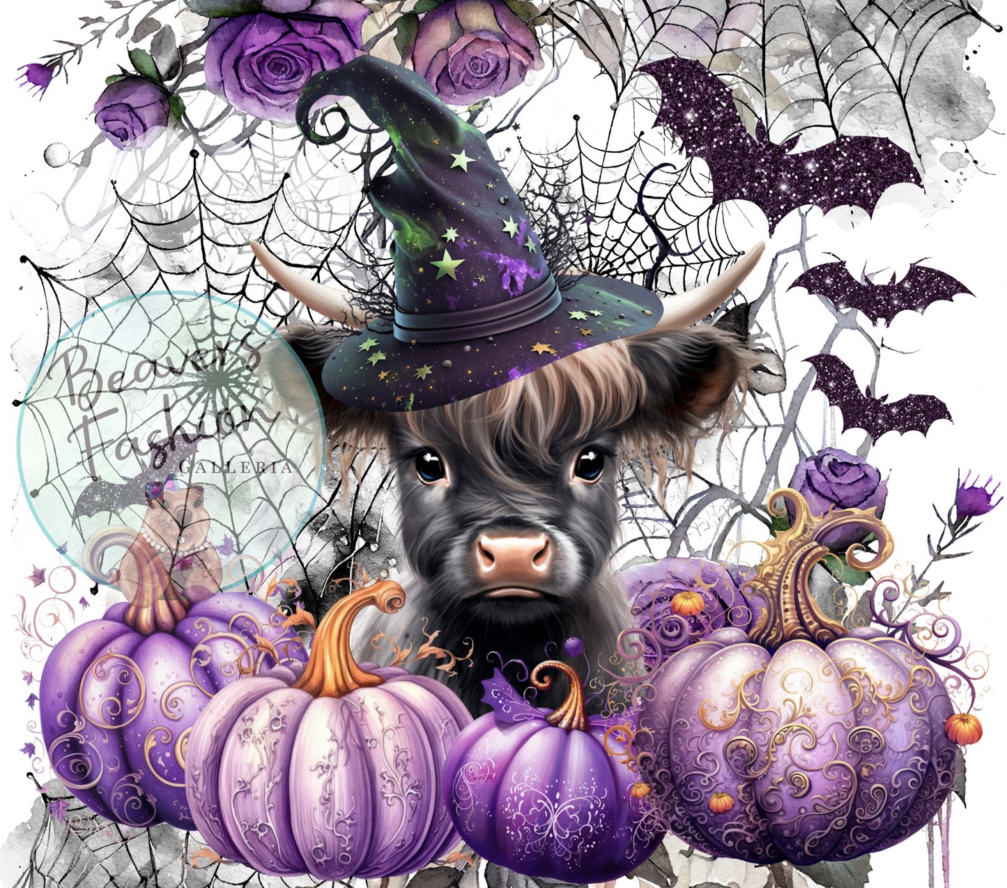 Halloween Highland Cow Tumbler