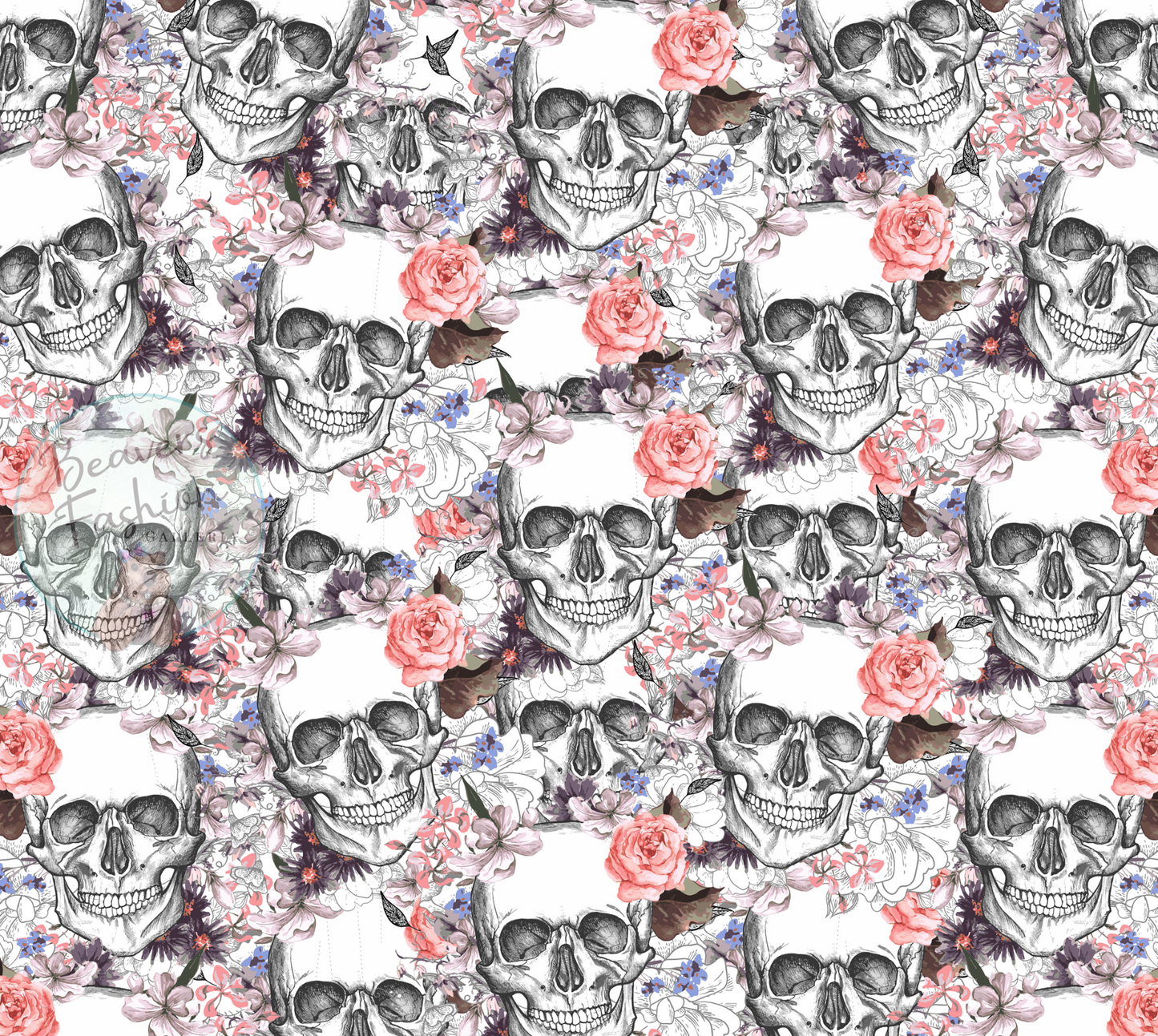 Flower Skull Tumbler