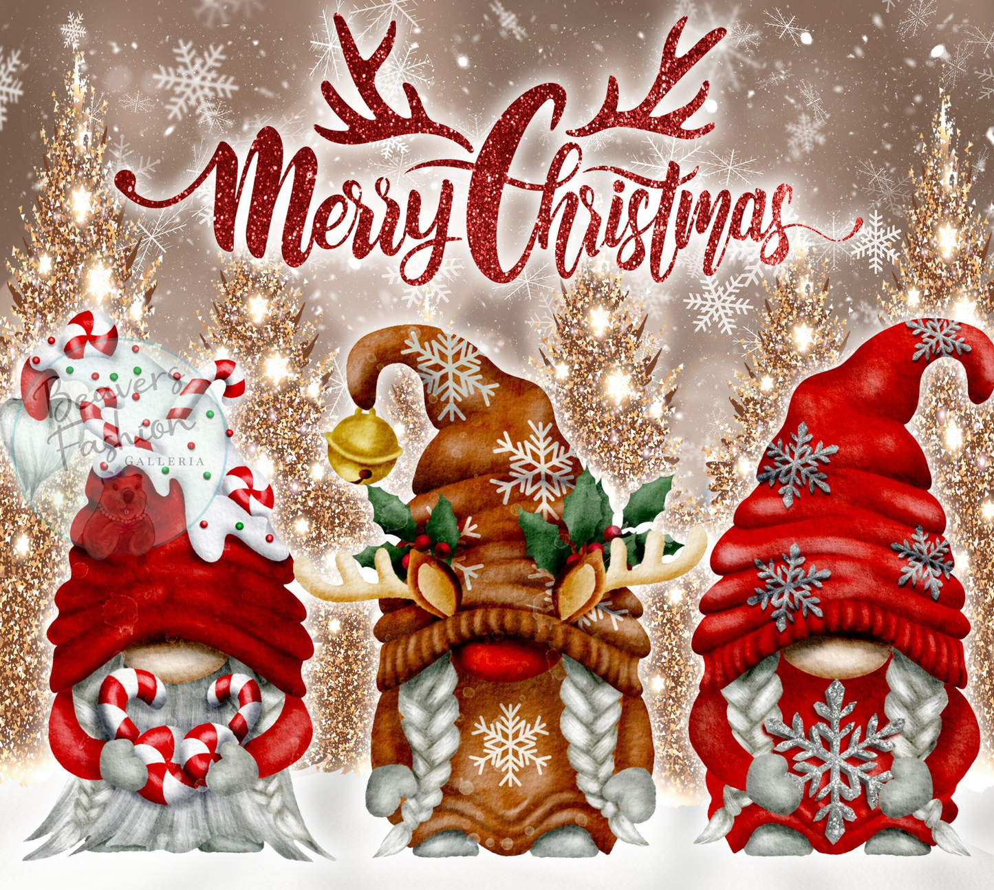 Merry Christmas Gnome Tumbler