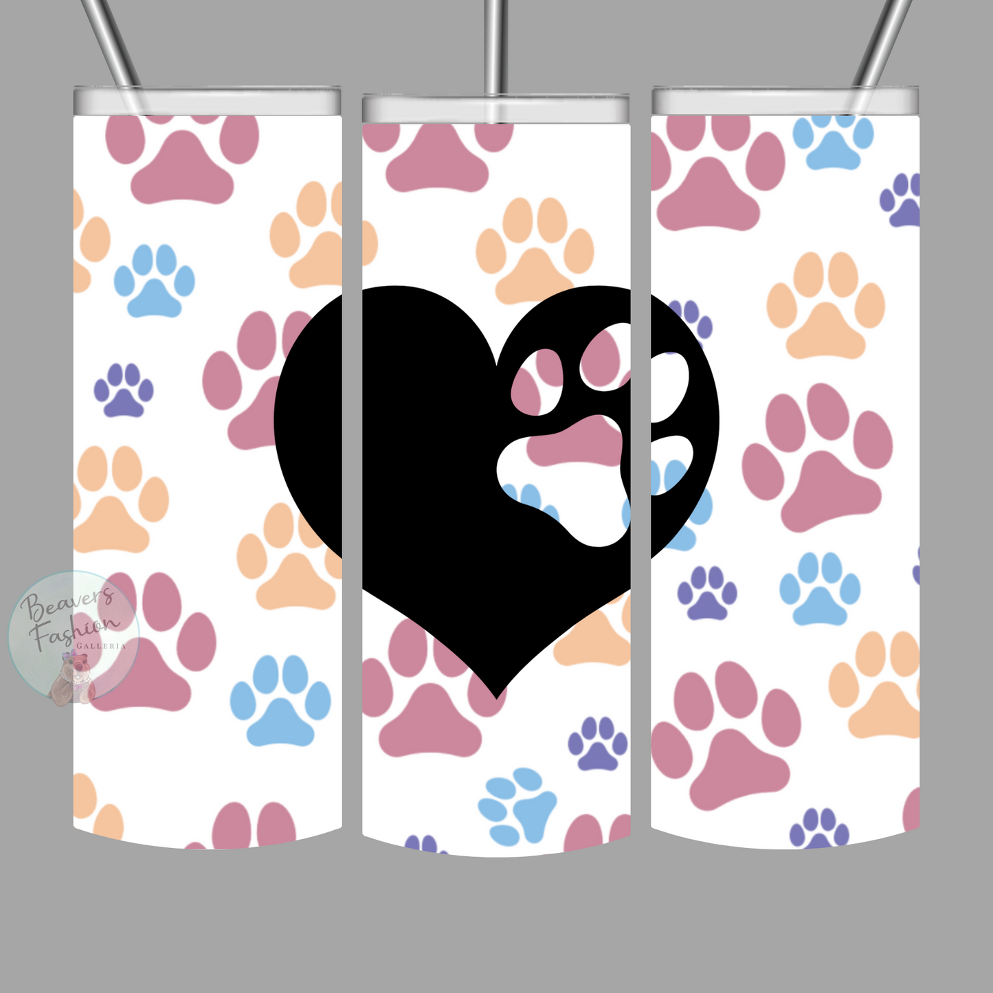 Heart Paw Tumbler