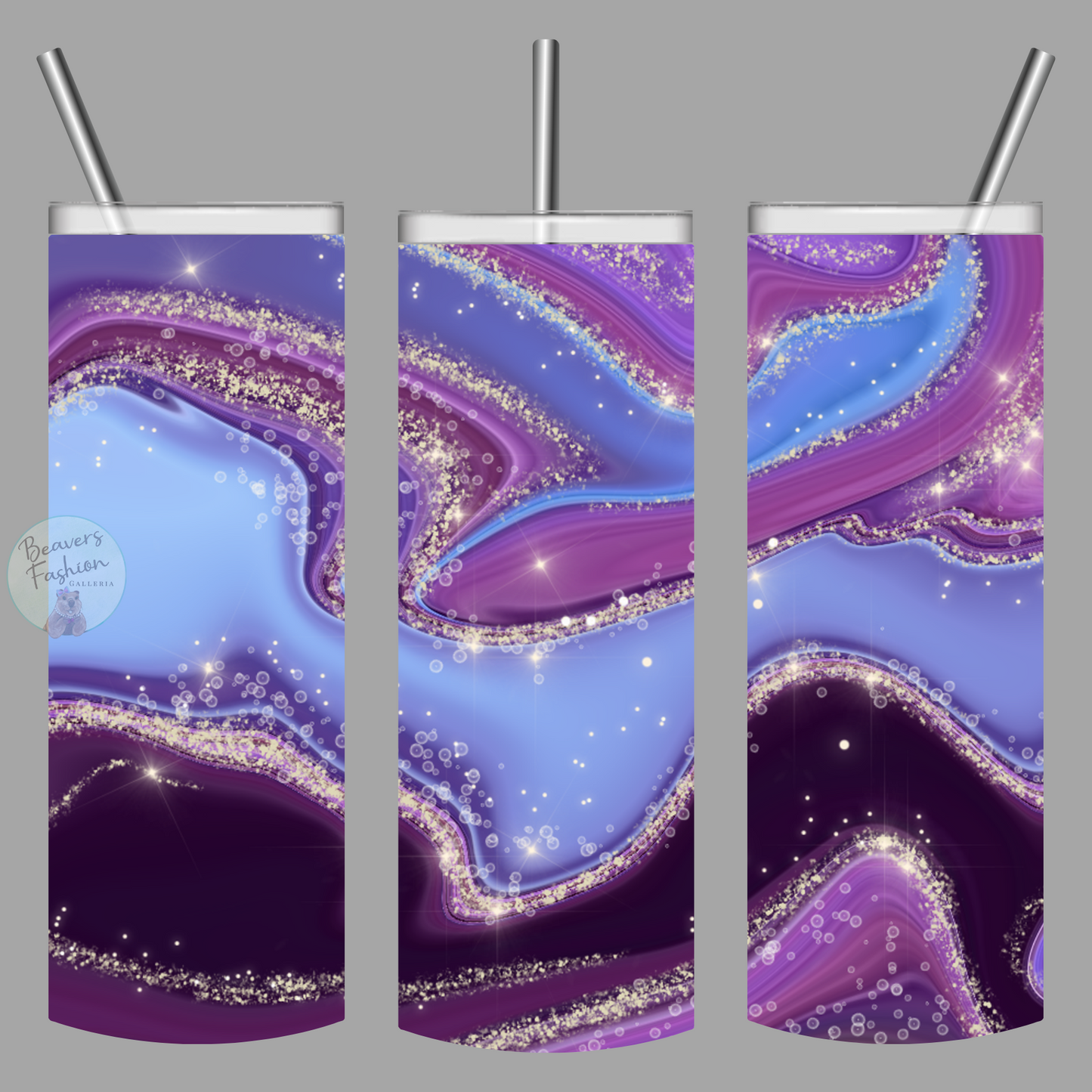 Amethyst Swirl Tumbler