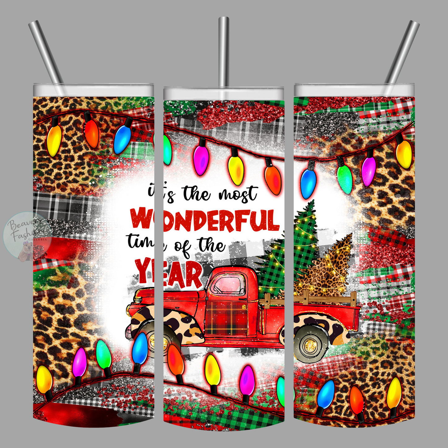 Holiday Truck Tumbler