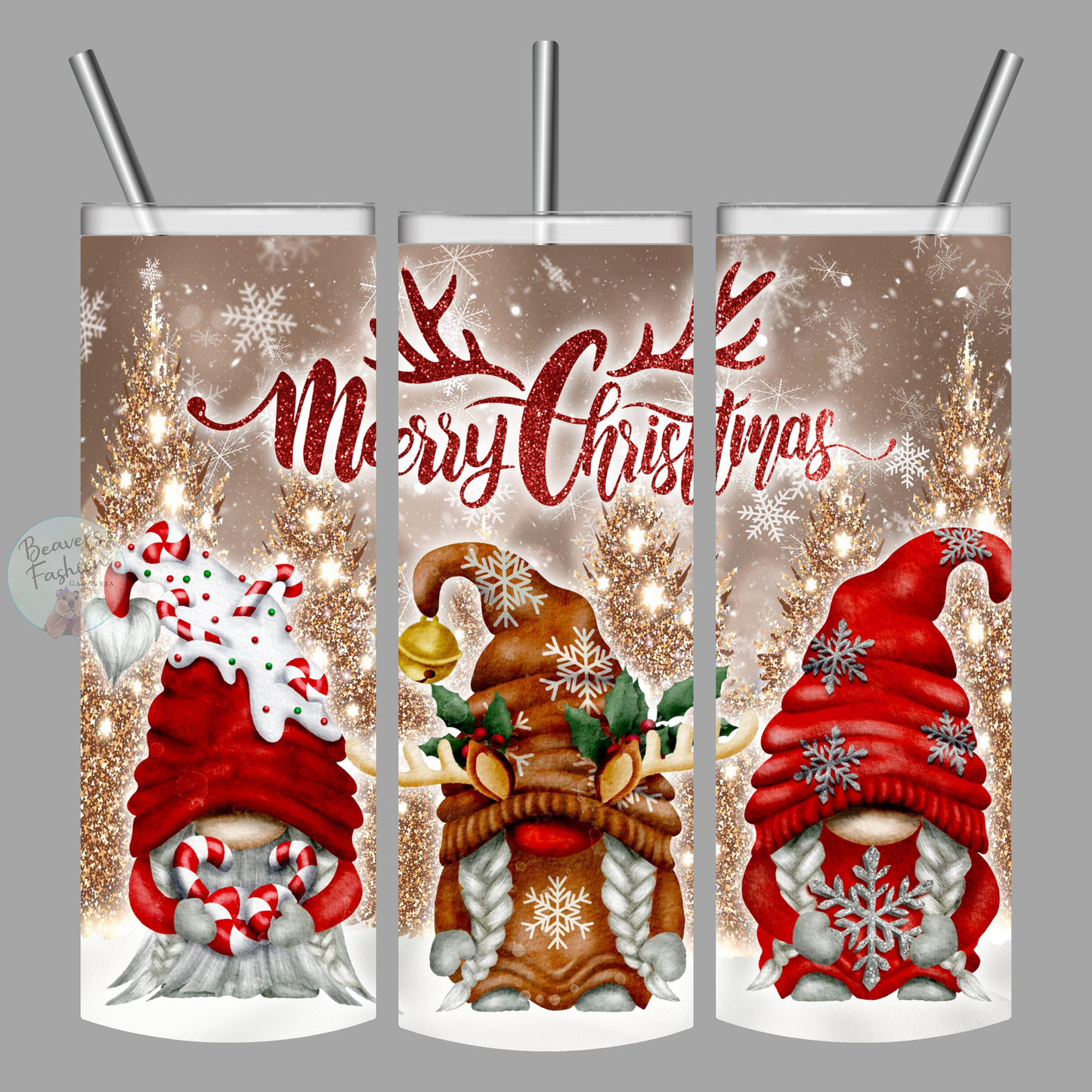 Merry Christmas Gnome Tumbler