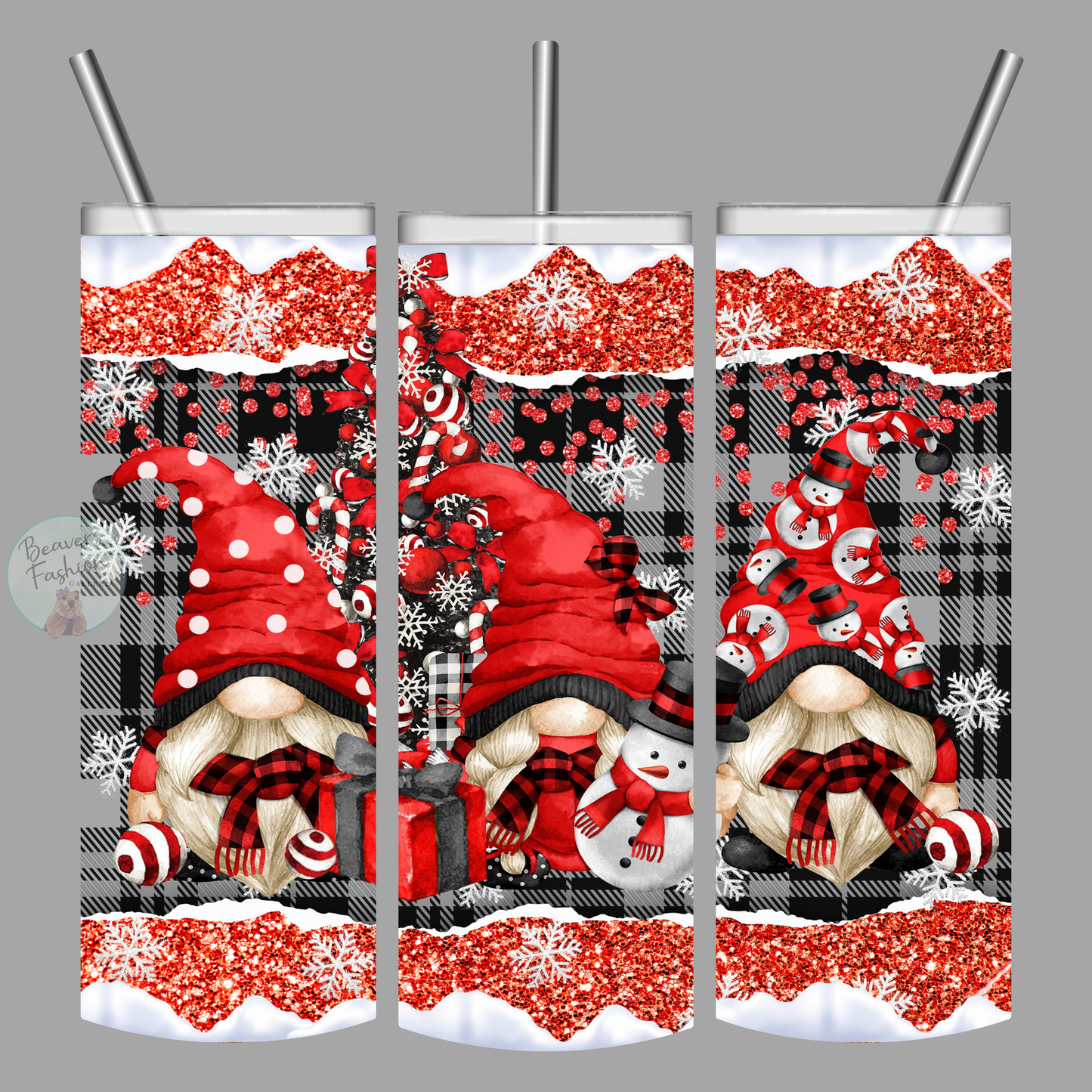 Snowy Gnome Tumbler