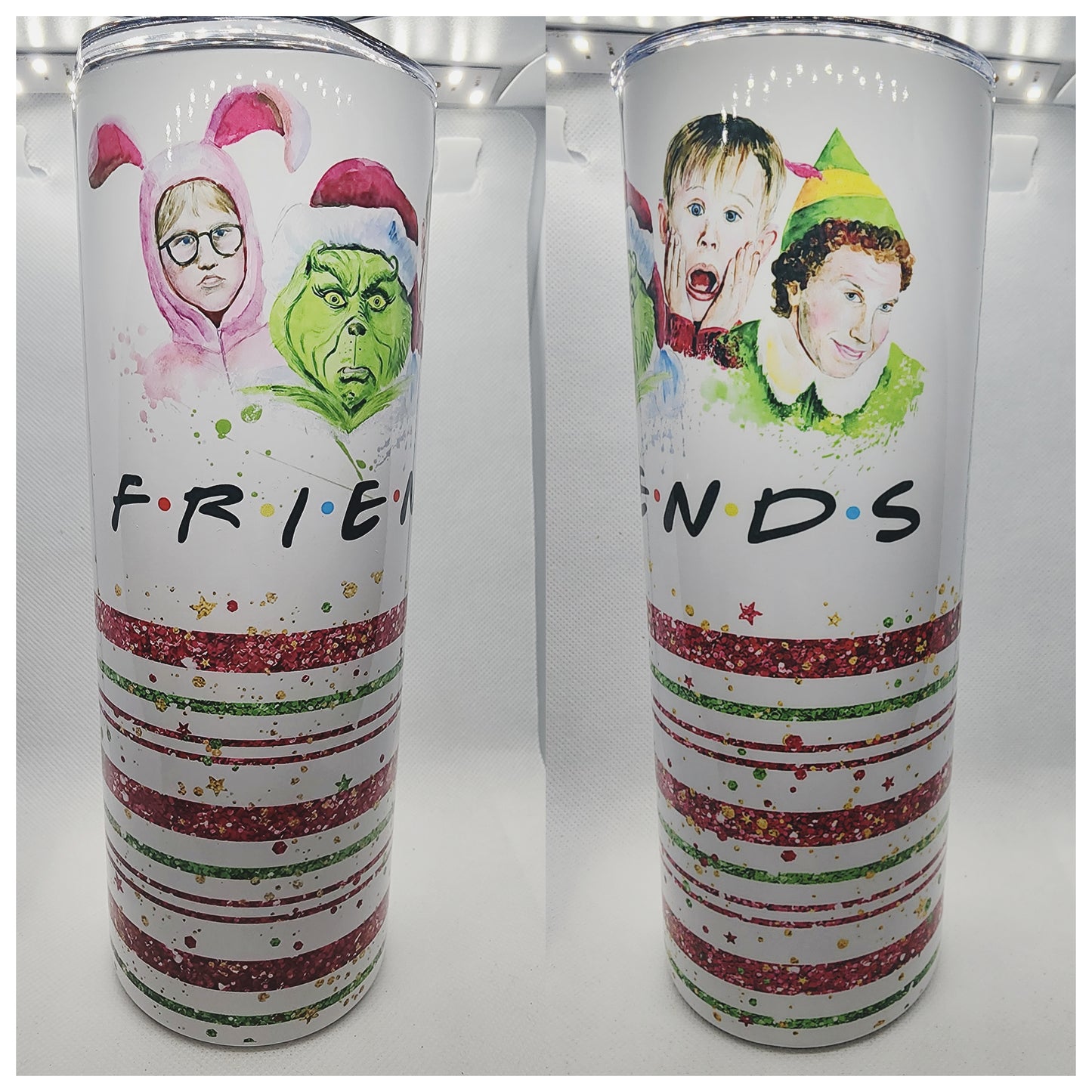 READY TO SHIP- 20 Ounce Tumbler Christmas Friends