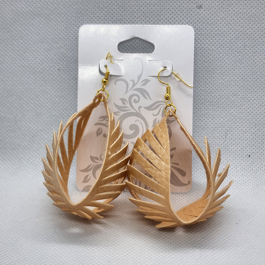 Faux Leather Earrings