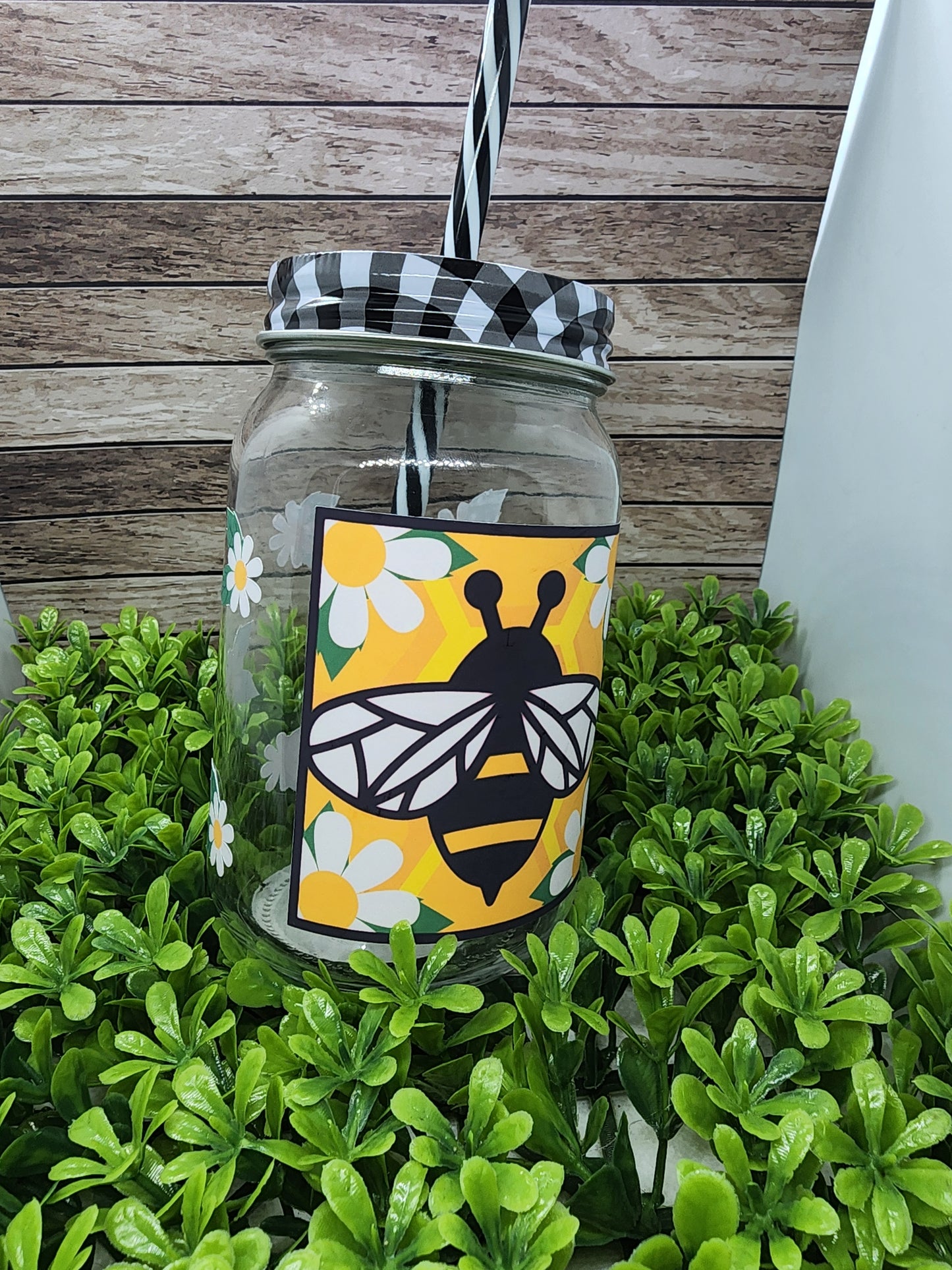 READY TO SHIP- Glass Bee Tumbler