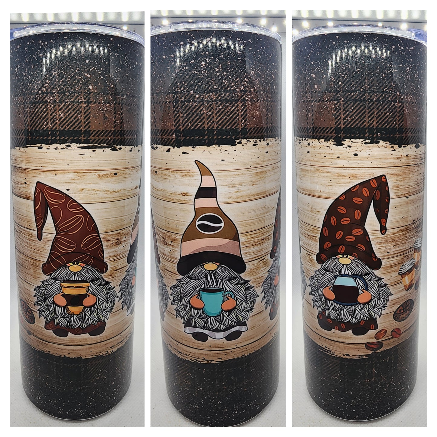 READY TO SHIP- 20 Ounce Tumbler Coffee Gnomes