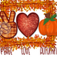 Peace Love Autumn Tumbler