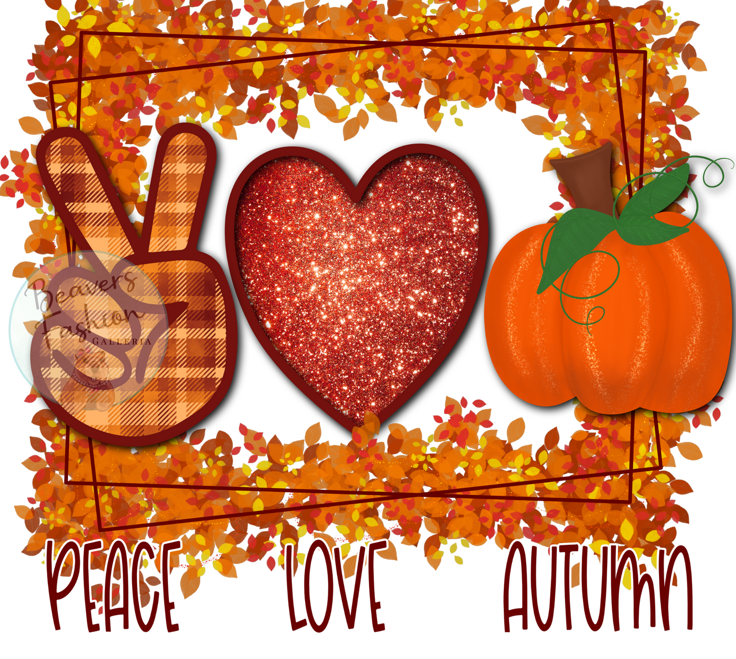 Peace Love Autumn Tumbler