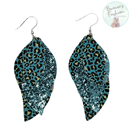 Glitter Wave Earrings