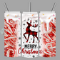 Candy Cane Reindeer Tumbler